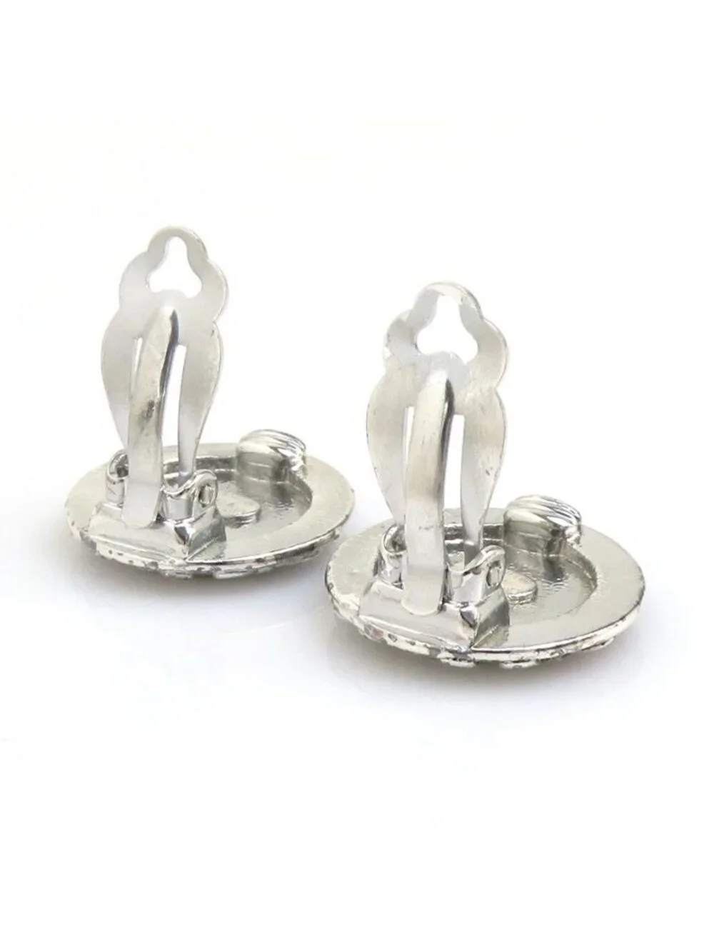 Chanel Earrings Mademoiselle Silver